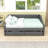 Full Size Linen Upholstered Daybed with Two Drawers-1287368257