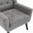 Tufted Upholstered Wide Back Armchair（Set of 2）-412486720