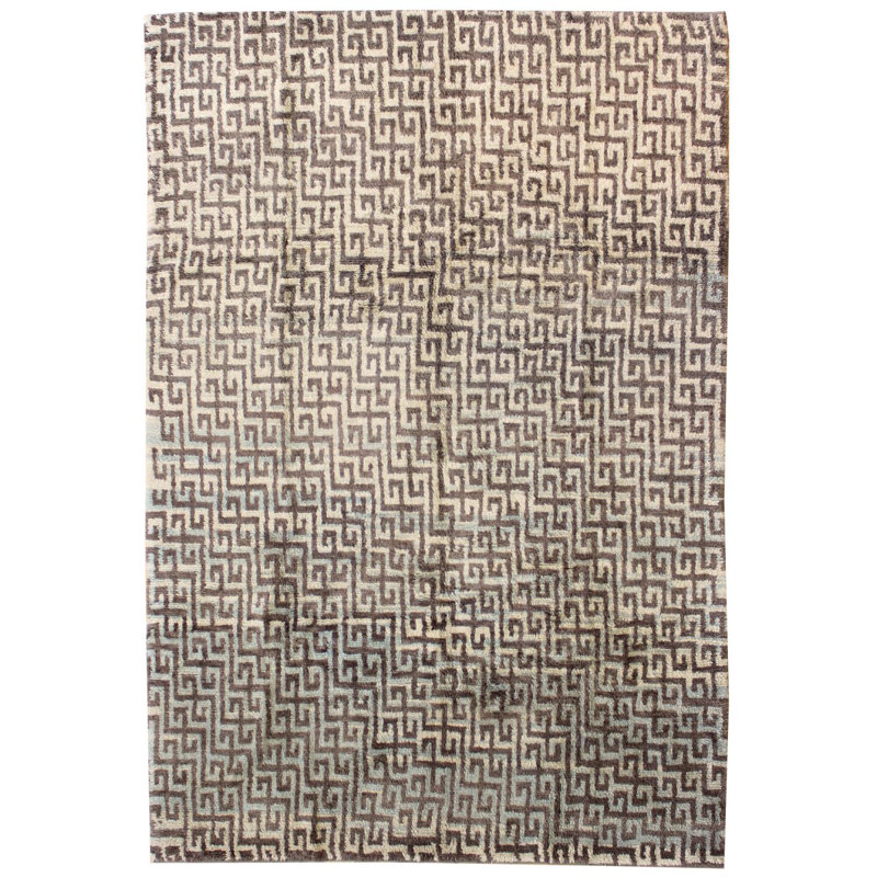 Moroccan One-of-a-Kind Rectangle 7'11" X 11'7" Hand Knotted Area Rug