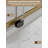 56-60" W x 76" H Frameless Shower Door with Flat Bar Stabilizer, 1/4" 6mm Tempered Glass, Brushed Gold-121836673