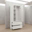 Croft 2 Door Solid + Manufactured Wood Wardrobe