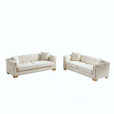 Canapé combiné à 3 places + 3 places Chesterfield Classic