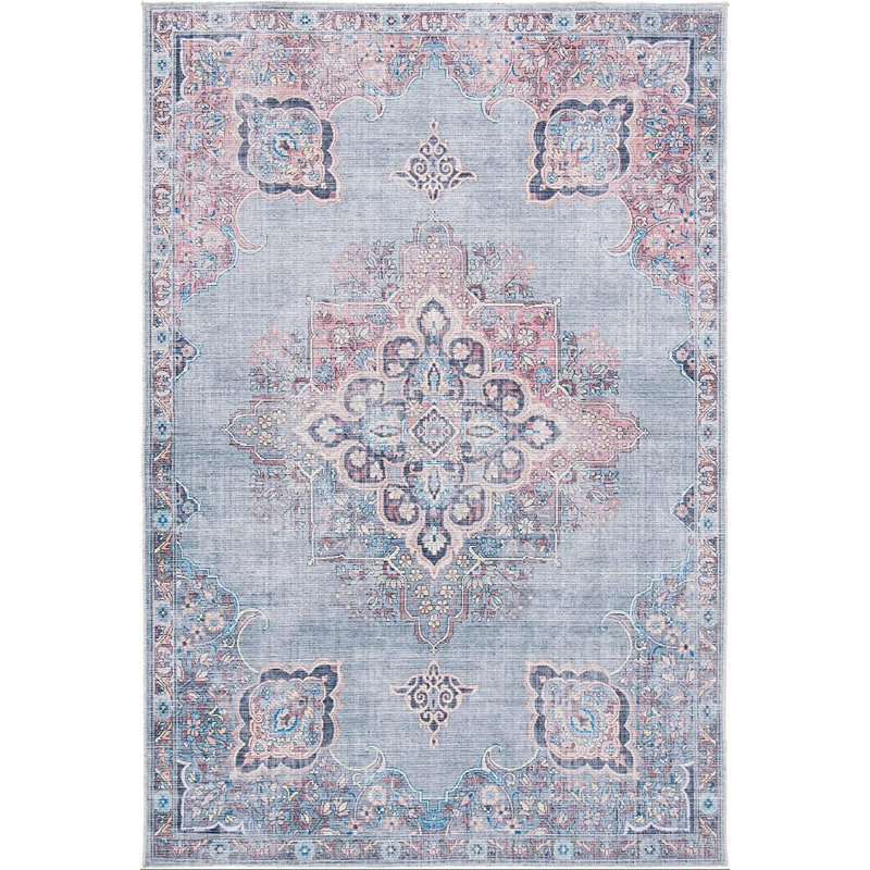 Duilio Performance Machine Washable Oriental Rug, Rectangle 8' x 10'