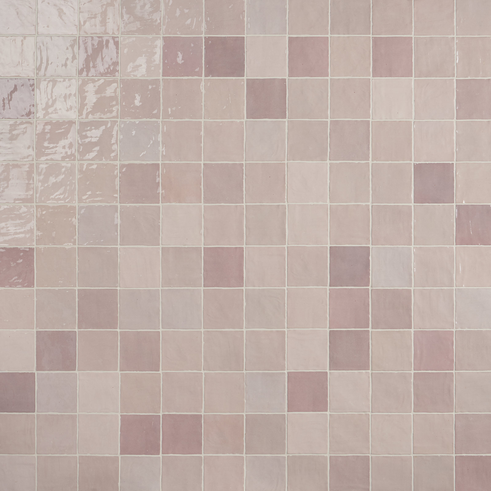 Karma 4" x 4" Ceramic Wall Tile, Pink