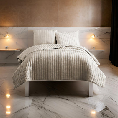  Microfiber 3 Piece Coverlet Set