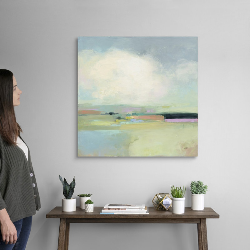 «Colorful Horizon I» par Julia Purinton, reproduction d'art sur toile, H 30 po x l 30 po, Toile tendue, Sans cadre