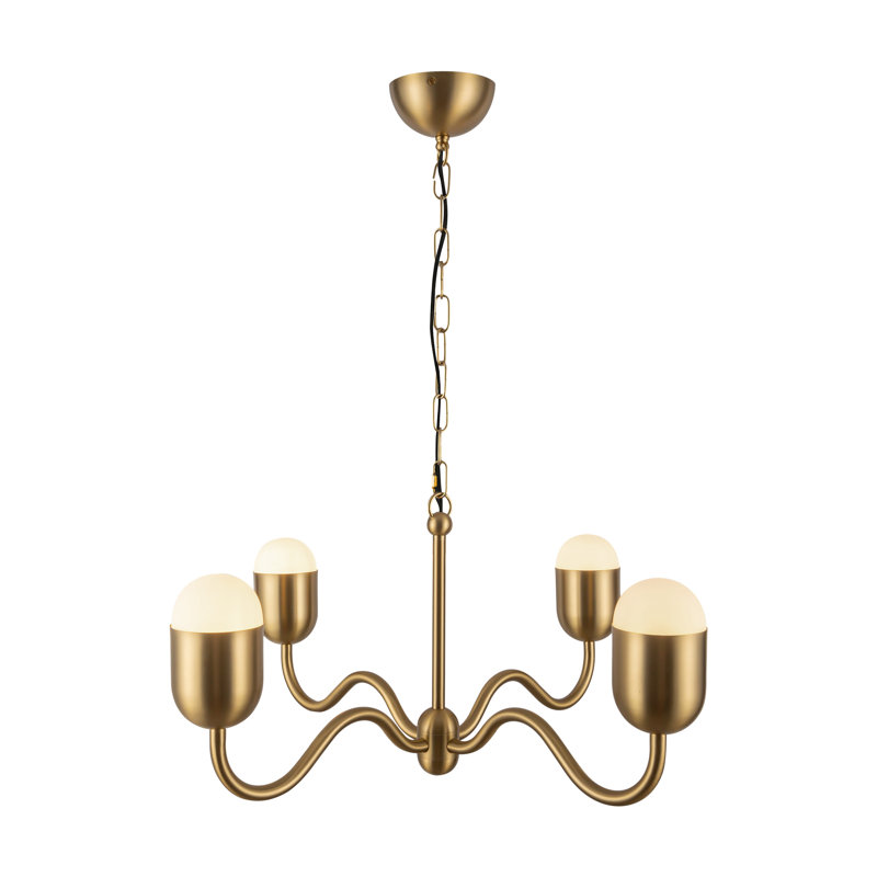 Effie Chandelier, Gold, 87.25" H x 27" W x 27" D