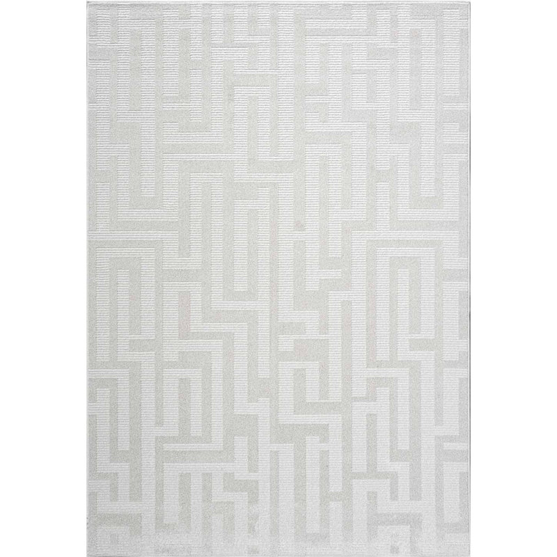 Geo Area Rug, Cream, Geometric, Rectangle 133cm  x 195cm