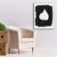 Toile épique «Nature by the Lake Leaves 3 Black» par Piper Rhue, art épique, 26 po x 34 po-106173581