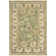 Oriental Hand Knotted Wool Olive/Beige Area Rug