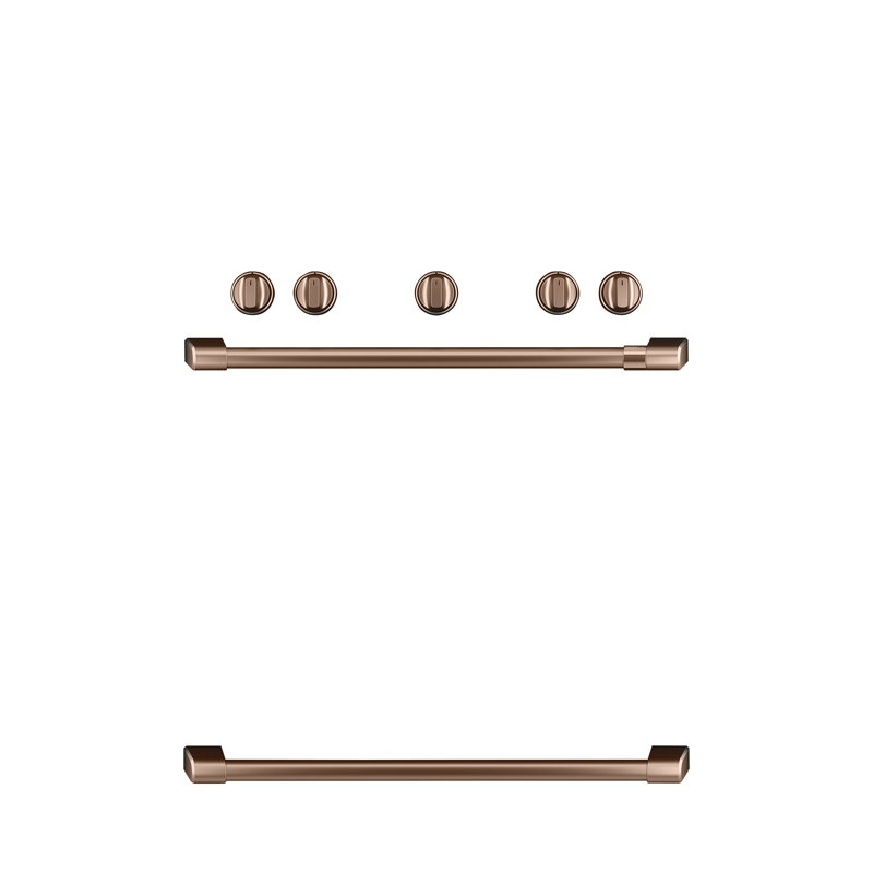 Freestanding Gas Range Handle Kit, Brushed Copper