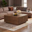 Table basse moderne carrée avec 4 tiroirs-1400510118