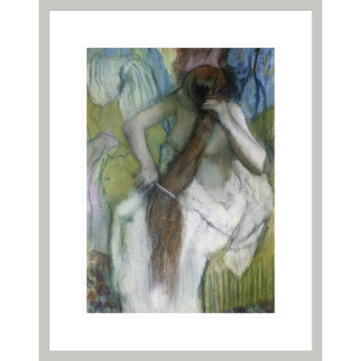 «Woman Combing Her Hair» par Edgar Degas, impression giclée encadrée