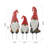 3 Piece Metal Christmas Gnome Yard Stake or Standing Decor or Wall Decor Set