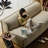 Armless Cotton Linen Straight Sofa