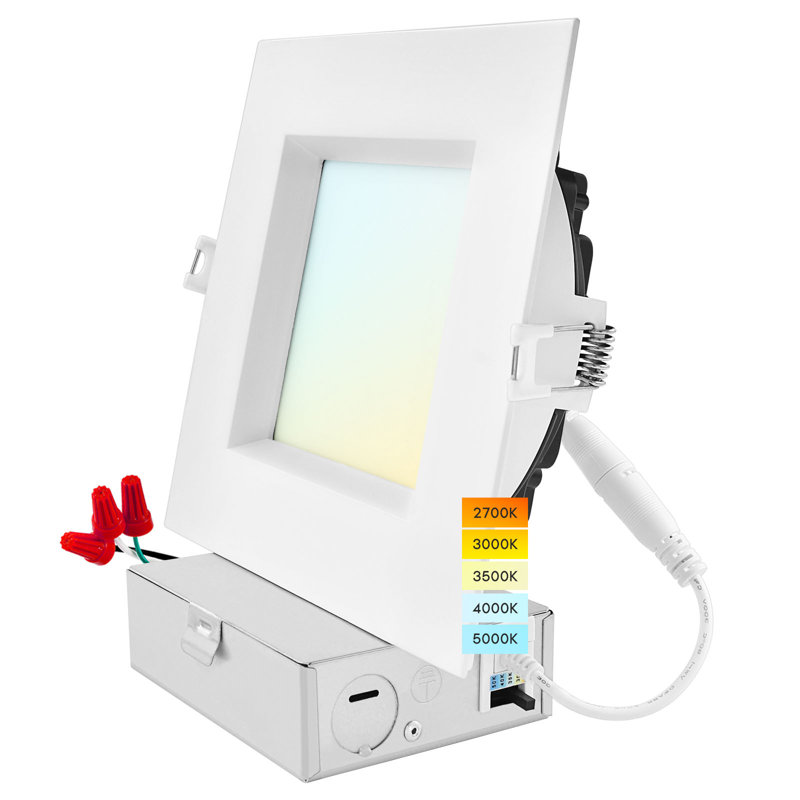 Ensemble de luminaires encastrés 3 pouces ultra-minces réglables CCT