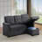 Convertible Storage L - Shaped Sofa