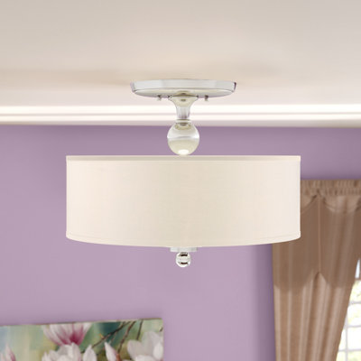 Christena Fabric Semi Flush Mount