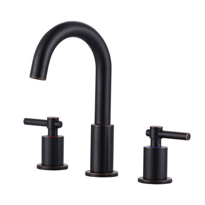 Robinet de salle de bain espacé 8 po à 2 poignées et 3 trous avec bonde escamotable 8 po