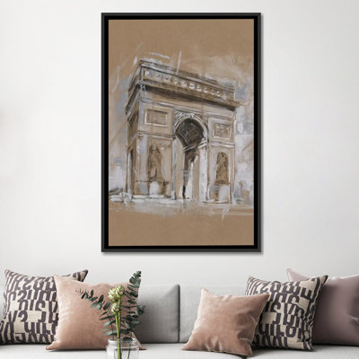 "Brushtravail architecture Study I" par Ethan Harper, reproduction d’art