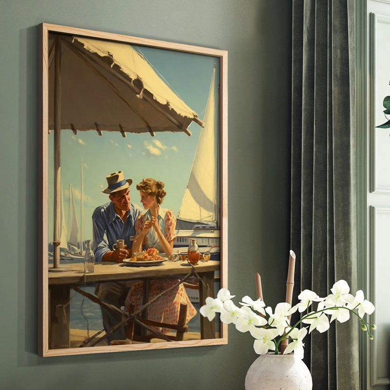 Série NAUTICAL DCxxxix - reproduction encadrée de qualité supérieure - prête à être accrochée - aucun clou requis