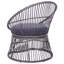 Asmita 2 - Person Wicker Patio Dining Set with Round Table , Cushions Included-29874366-29874361