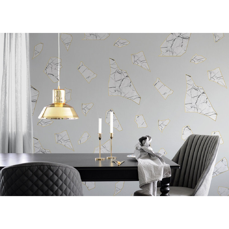 Dorinda 10m x 52cm Matte Paste the Wall Wallpaper Roll, White
