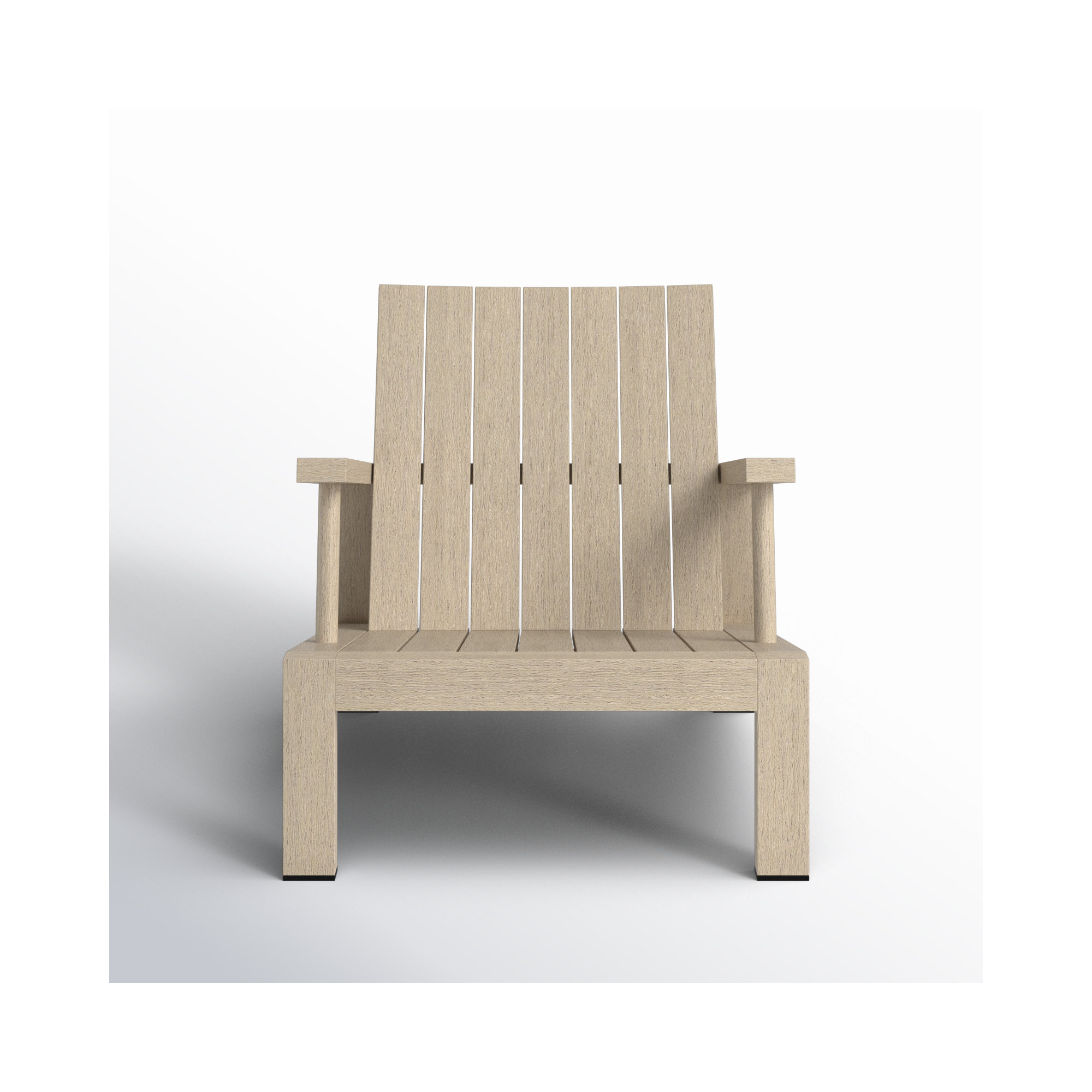 Louvinia Teak Outdoor Lounge Chair, Brown