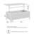 47W Fluted Lift Top Coffee Table With Storage For Living Room-699484131