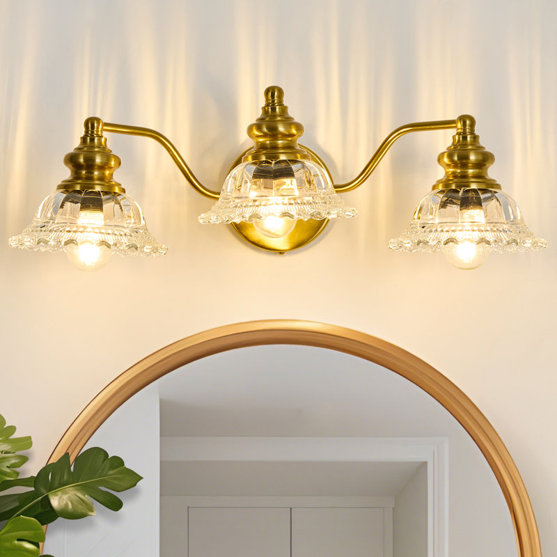 3-light Dimmable Vanity Light, Clear