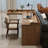 Light walnut L-Shaped Solid Wood desks-107727420-107727416