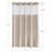 Clairece Geometric Tassels Shower Curtain with Snap-in Liner, No Hooks Required-333558045