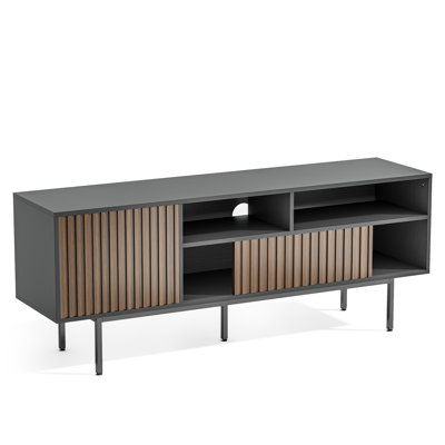 Table d'entrée de style campagne moderne et rustique, table de canapé robuste avec tablette de rangement, meuble d'appoint, meuble télé pour salon