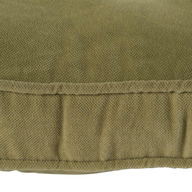 Coussin de chaise réversible en microfibre, Ensemble de 2, Moss