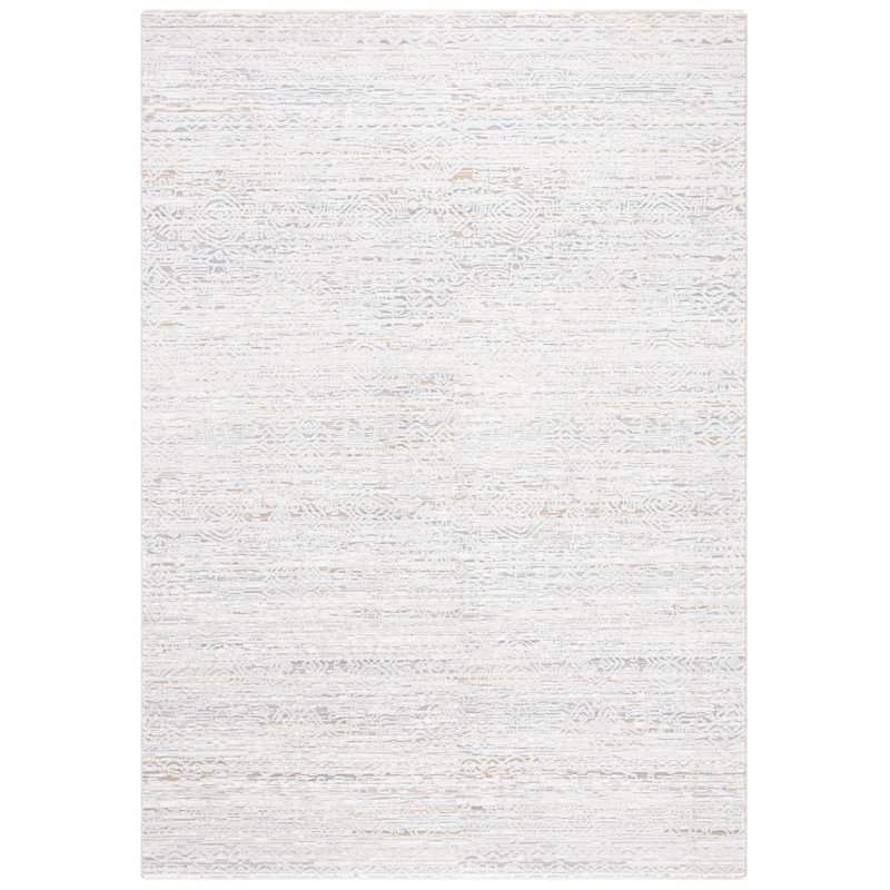 Ivory/Beige Area Rug, Rectangle 5' x 8'