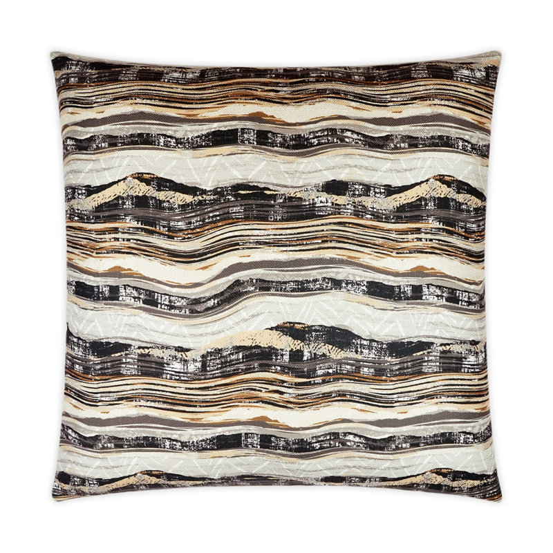Highway Pillow Cover & Insert, Blackstone, Square 24"