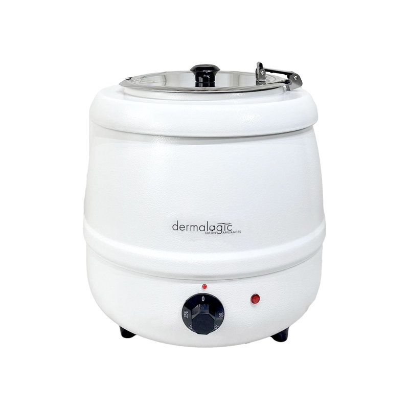 Dermalogic Paraffin Wax Kettle Warmer w/ 5oz Ladle - 10L, White