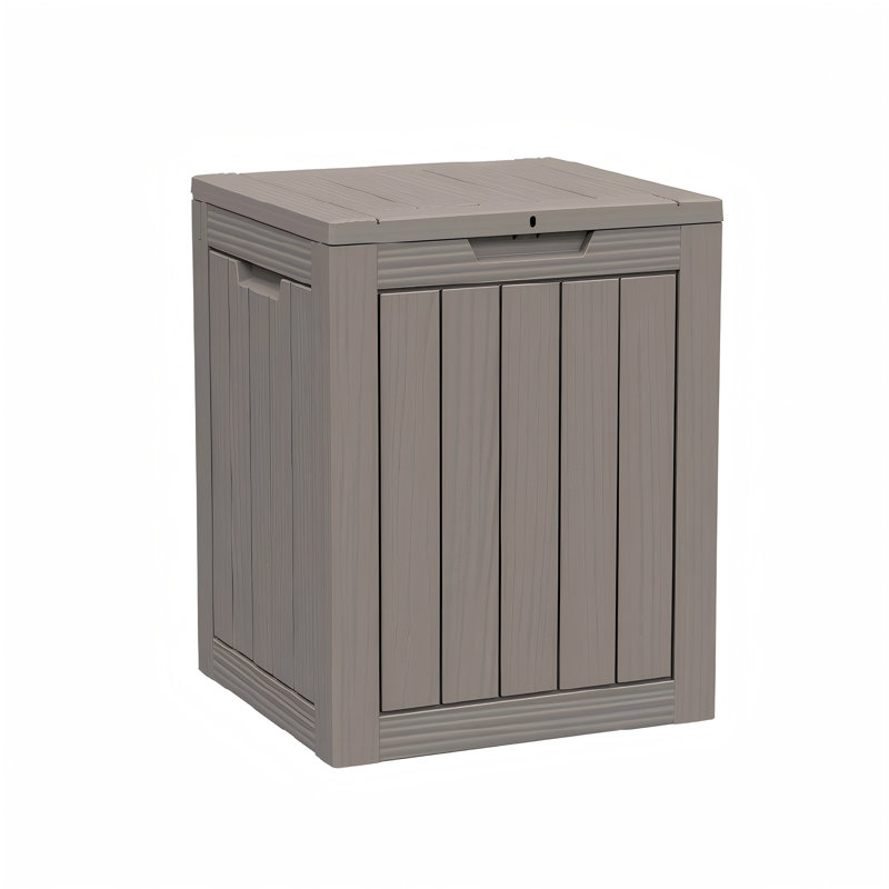 Outdoor Deck Storage Box – 28-260 Gallon Durable, Weatherproof & Lockable Resin Cabinet for Patio & Garden, Gray