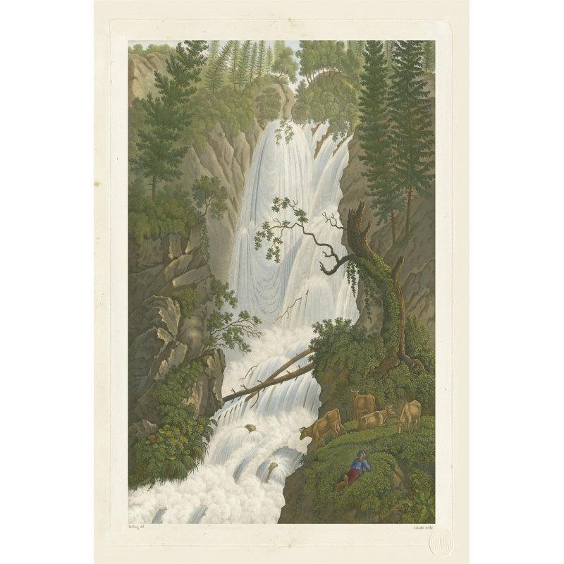 Tranquil Cascade I by Melling - Wrapped Canvas Print, 30cm H x 20cm W