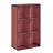 Maresova Wood 6-Cubed Open Bookcase - Storage Shelf Organizer Bookshelf - Red-2125983801