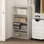 Rangement à vêtements ouvert multi-usage à 4 niveaux Ebern Designs Juel, blanc