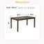Table de salle à manger en bois, table de cuisine pour petits espaces, table de salle à manger pour 4 personnes-864729314