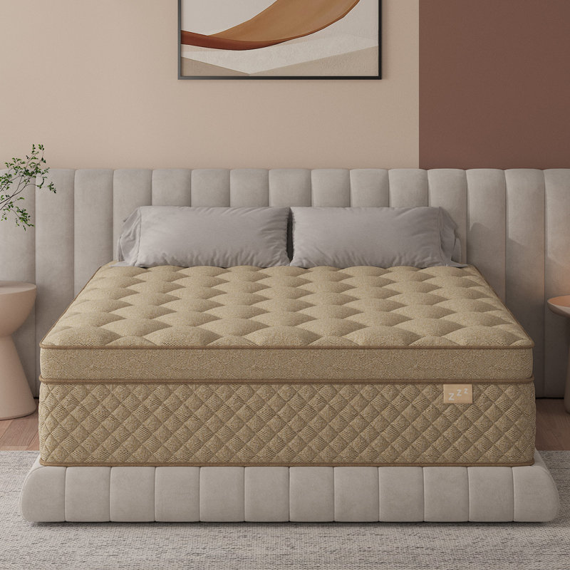 12'' Medium-Firm Hybrid Mattress in a Box – Cooling Gel Memory Foam & Individually Pocket Springs, Motion Isolation, Pressure Relief & Reinforced Edge Support
