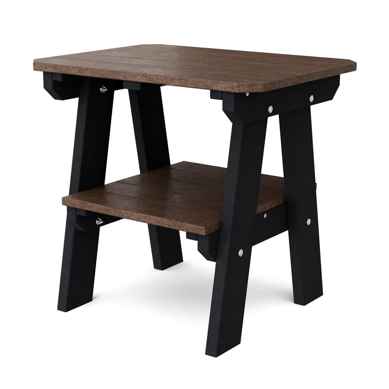 Table de bout à deux niveaux Heritage, Brun Tudor / noir