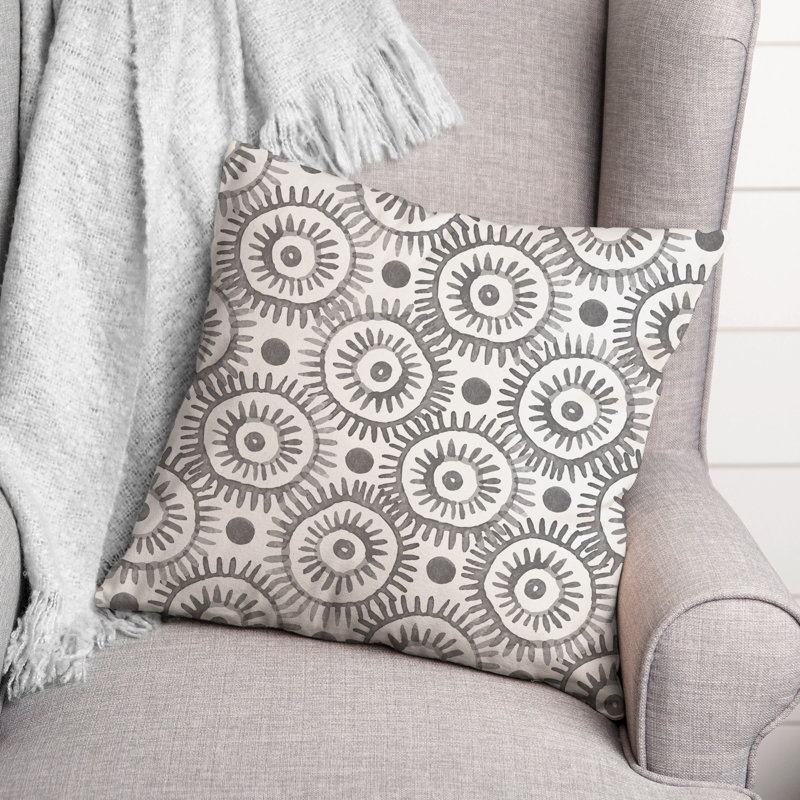 Outdoor Throw Pillow, Gray, 18" x 18"