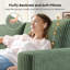 4 Seater Corduroy Sofa-1194665177