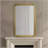 Rounded Rectangle Fluted Wall Mirror Gold See Below