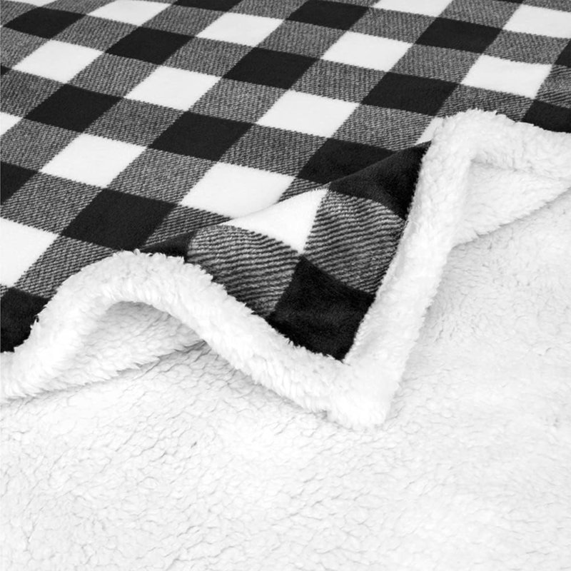 Couverture Sherpa, Blanc / noir, Simple TG