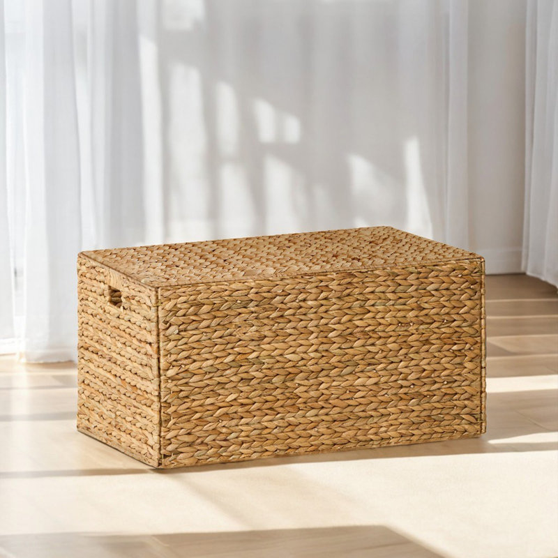 Ludmilla Wicker Trunk, 24"L x 13.8"W x 12.2"H