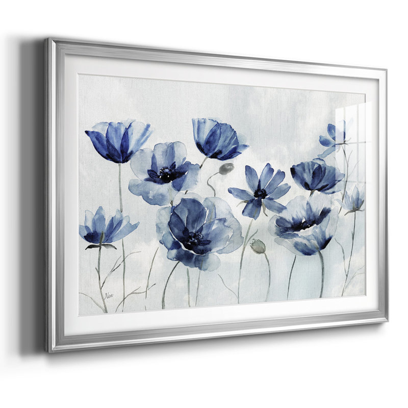 Indigo éveil printanier, Argent, H 19 po x l 27 po x P 1,5 po